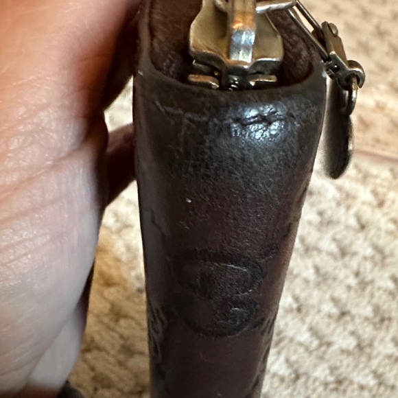 Gucci Dark Brown GG Embossed Leather Wallet - Picture 7 of 16